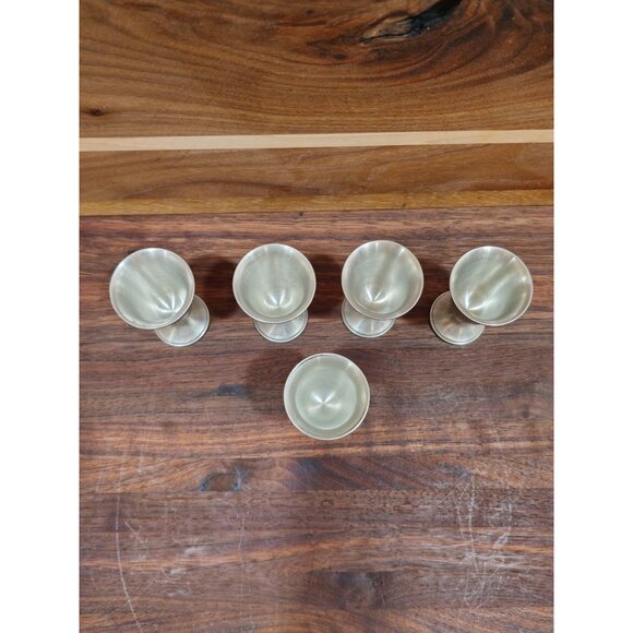 Lot of 5 International Small Pewter Goblets - Picture 3 of 7